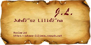 Juhász Liliána névjegykártya